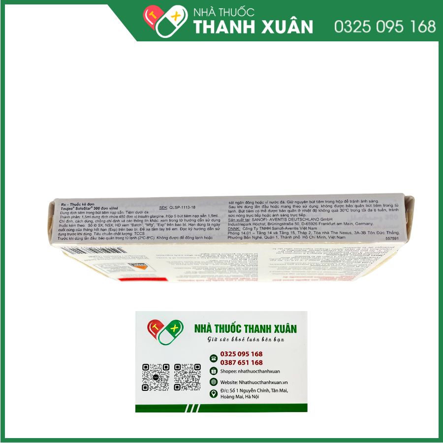 Toujeo Solostar thuốc tiêm trị đái tháo đường